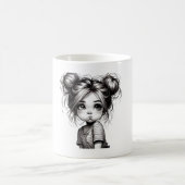 Mug Adorable Fille de Noël avec chatte - Idée cadeau m (Centre)