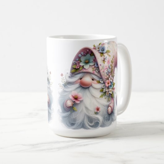 Mug Adorable Floral Gnome  (Devant droit)