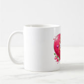 Mug Adorable Flying Cupid with Heart & Arrow  (Gauche)