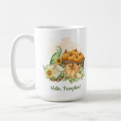 Mug Adorable Gnome Bonjour Citrouille (Gauche)