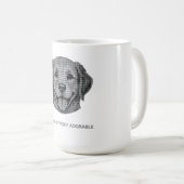 Mug Adorable Golden Retriever puppy (Devant droit)