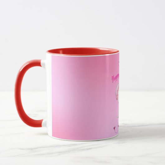 Mug Adorable Heureuse Sainte-Valentin maltais chiot (Gauche)