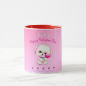 Mug Adorable Heureuse Sainte-Valentin maltais chiot (Centre)