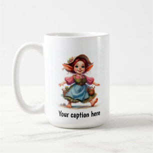 Mug Adorable jeune Munchkin en vêtements Vintages