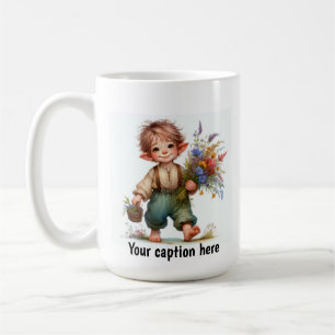 Mug Adorable jeune Munchkin en vêtements Vintages