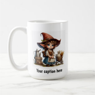 Mug Adorable jeune Munchkin en vêtements Vintages