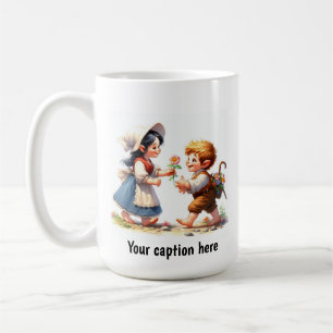 Mug Adorable jeune Munchkins en vêtements Vintages