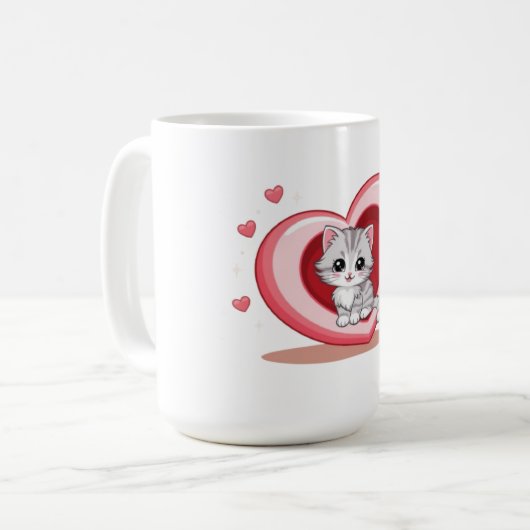 Mug Adorable Kitten dans la coquille (Devant gauche)