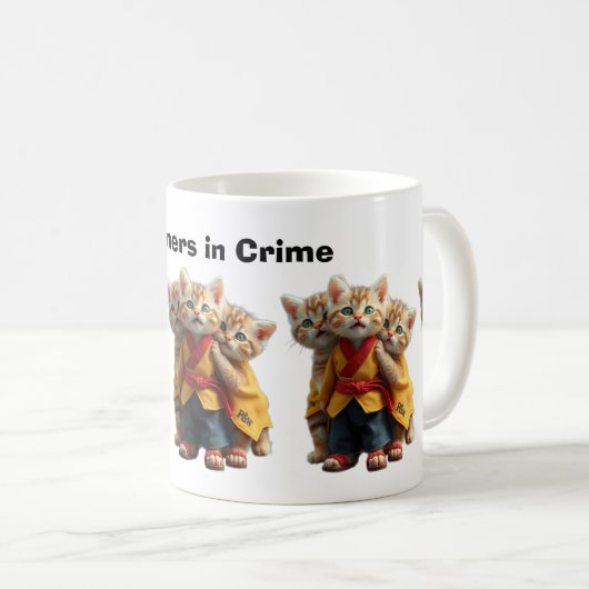 Mug 🐱 Adorable Kittens in Matching Outfits - Cute Cat (Devant droit)
