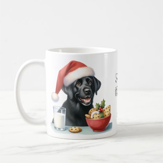 Mug adorable Labrador Retriever Christmas Puppy Chien (Gauche)