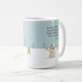 Mug Adorable Lapin Hiver (Devant droit)