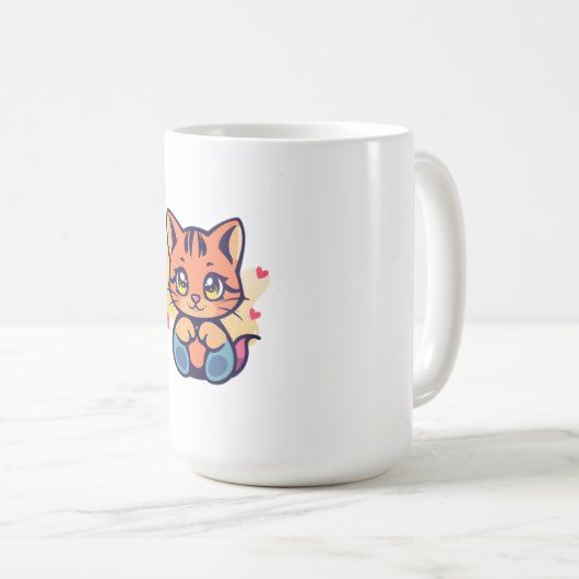 Mug Adorable Love Kitten (Devant droit)