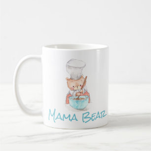 Mug Adorable Mama Bear Cuisine Aquarelle