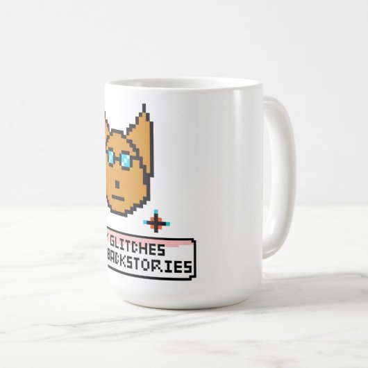 Mug Adorable Nerd Puppy with Glasses (Devant droit)