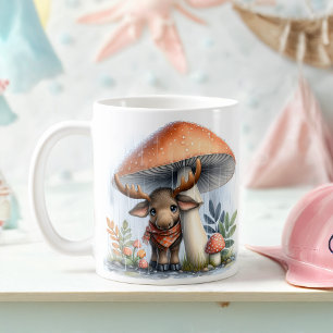 Mug Adorable Oie-Bébé Sous Parapluie De Champignons