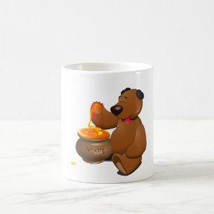 Mug Adorable Ours d'amour du miel avec Pot de miel