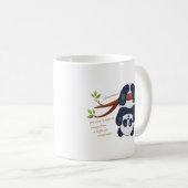 Mug adorable panda suspendue à l'envers (Devant droit)