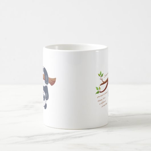 Mug adorable panda suspendue à l'envers (Centre)