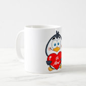 Mug Adorable Penguin Holding Be Mine Heart (Devant gauche)