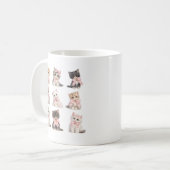 Mug Adorable Pink Bow Kittens Cute Cat Lover's Coffee  (Devant gauche)