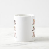 Mug Adorable Pink Bow Kittens Cute Cat Lover's Coffee  (Centre)