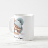 Mug Adorable Poméranie hiver Playtime (Devant gauche)