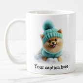 Mug Adorable Poméranie hiver Playtime
