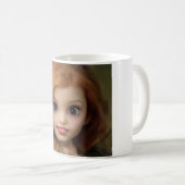 Mug Adorable poupée rouge modèle gingembre (Devant droit)