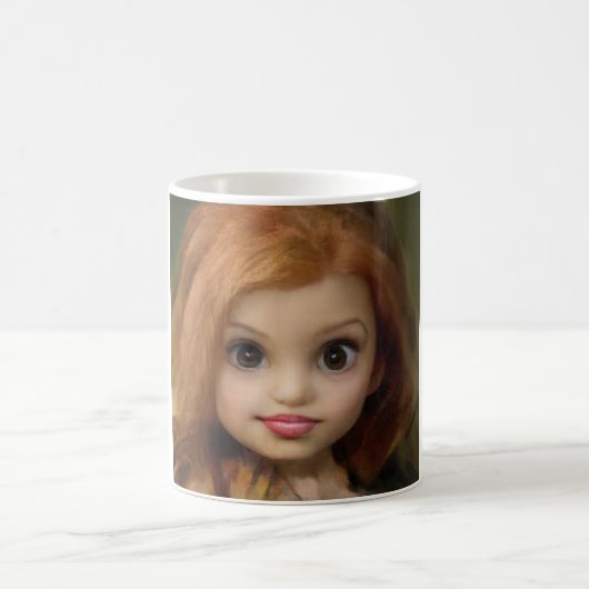 Mug Adorable poupée rouge modèle gingembre (Centre)