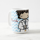 Mug Adorable Premier Saint Communion brune garçon (Devant gauche)