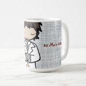 Mug Adorable Premier Saint Communion brune garçon (Devant droit)