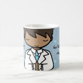 Mug Adorable Première sainte communion nom bleu garçon (Centre)