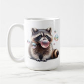 Mug Adorable Raccoon soufflant de bulle gomme (Gauche)