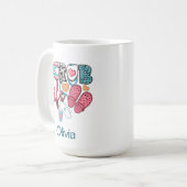 Mug Adorable Retro Scrub Vie Infirmière (Devant gauche)