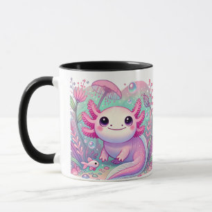 Mug Adorable rose Axolotl mignon Kawaii Créature
