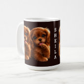 Mug Adorable Ruby Cavalier Spaniel (Devant gauche)