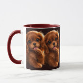 Mug Adorable Ruby Cavalier Spaniel (Gauche)