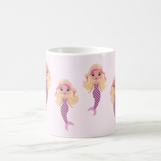 Mug Adorable sirène rose (Centre)