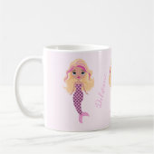 Mug Adorable sirène rose (Gauche)
