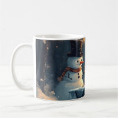 Mug Adorable Snowman et Penguin Jouer aux échecs (Gauche)