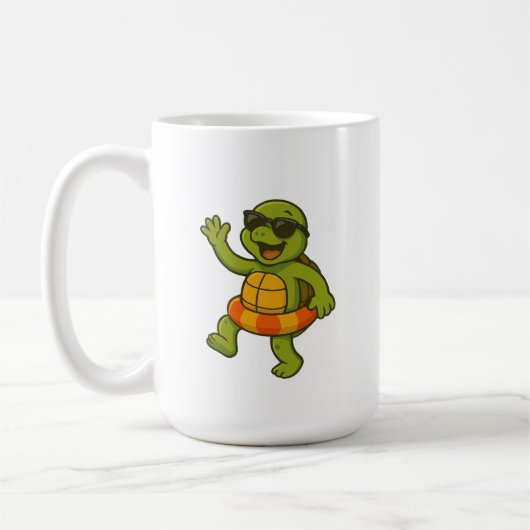 Mug Adorable Turtle Mug - mignonne animal amoureux (Gauche)