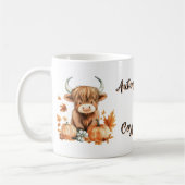 Mug Adorable Vache des Highlands de l'automne (Gauche)