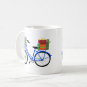 Mug Adorable Vélos de Noël Vacances cadeaux de Noël (Devant gauche)