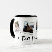 Mug Adorables 4 photos Meilleures Amies (Devant gauche)