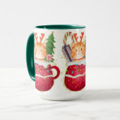 Mug Adorables Noël Chat enchanteur (Devant gauche)