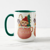 Mug Adorables Noël jolie chienne (Gauche)