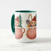 Mug Adorables Noël jolie chienne (Devant gauche)