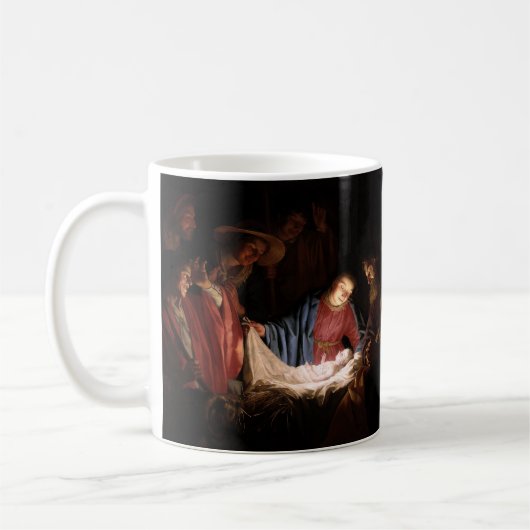 Mug Adoration des bergers par Gerard van Honthorst (Gauche)