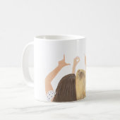 Mug ADORER L'Aquarelle Amis Coupes (Devant gauche)