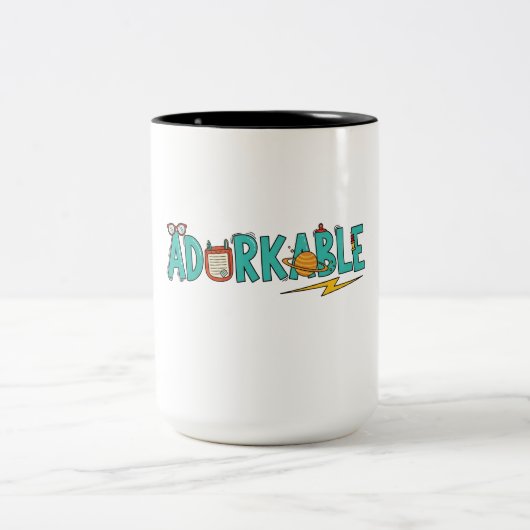 Mug "Adorkable" - La coupe parfaite pour les Nerds (Centre)